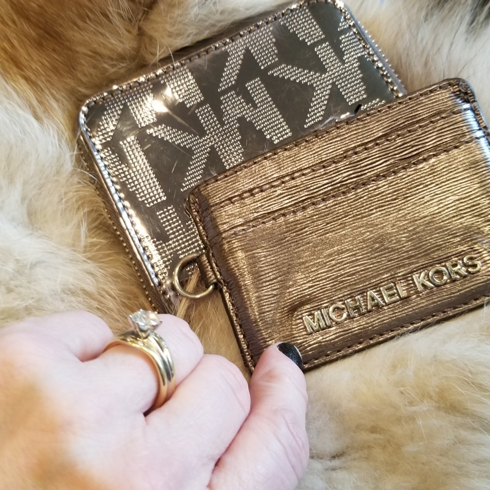GUC Michael Kors wallet and ID holder.